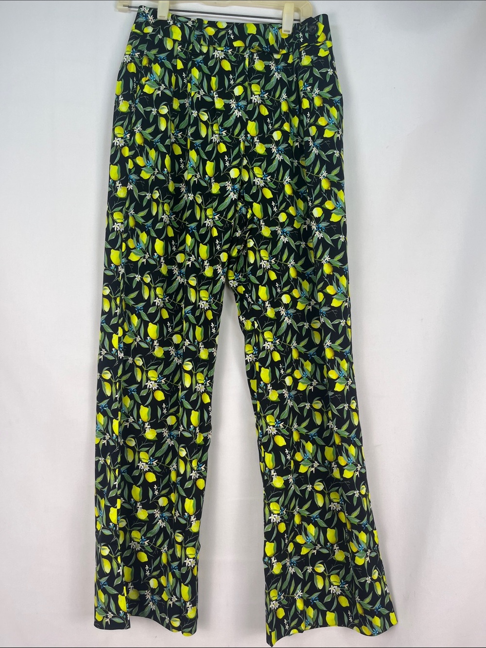 Wildfang 'The Empower' Wide Leg Trousers Citrus Print Size 4 NWT